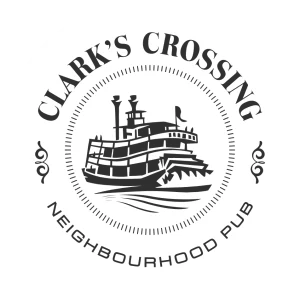 1_logo_white_and_black Clark’s Crossing Neighbourhood Pub